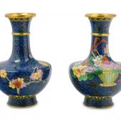A Pair of Chinese Export Cloisonn  2aadf7