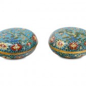 A Pair of Chinese Export Cloisonn  2aadfa