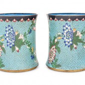 A Pair of Chinese Export Cloisonn  2aadfb