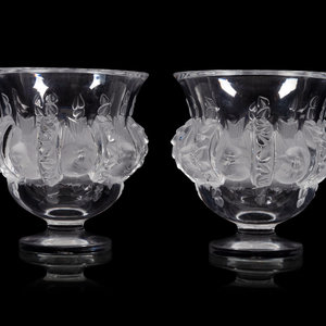 A Pair of Lalique Dampierre Vases Second 2ab2ae