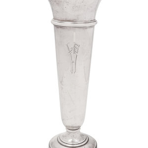 An American Silver Trumpet Vase 20th 2ab41e