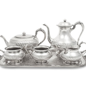 An American Silver Five Piece Tea 2ab41f