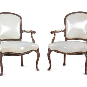 A Pair of George III Carved Mahogany 2ab8c3