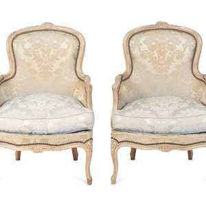 A Pair of Louis XV Grey Painted 2acb24