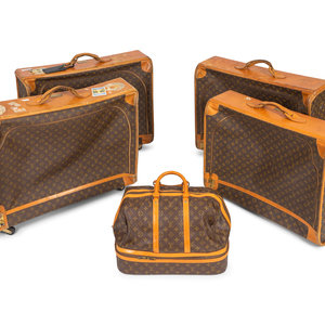 Five Louis Vuitton Suitcases Comprising 2acb34