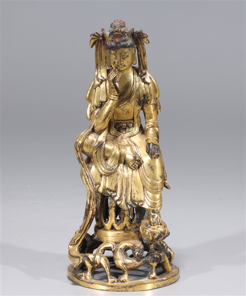 Antique Chinese gilt bronze Buddha 2acf62