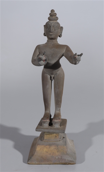 Indian bronze statue of Radha dancing 2ad133