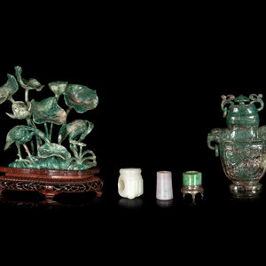 Five Chinese Jadeite Articles LATE 2ad347