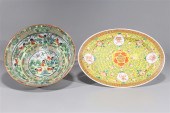 Two Chinese enameled porcelains including