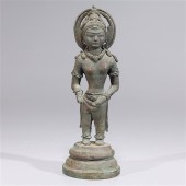Antique bronze Indian statue of a deity