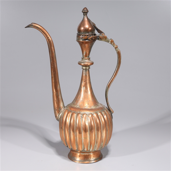 Large antique Indian copper teapot 2ad74c