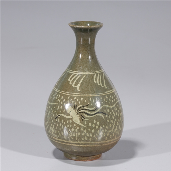 Korean celadon glazed vase with 2ad79a