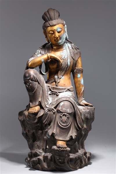 Chinese gilt bronze Buddha statue  2abca7