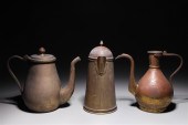 Group of three bronze or copper alloy