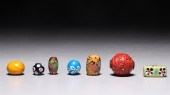 Group of 13 various Japanese ojime beads