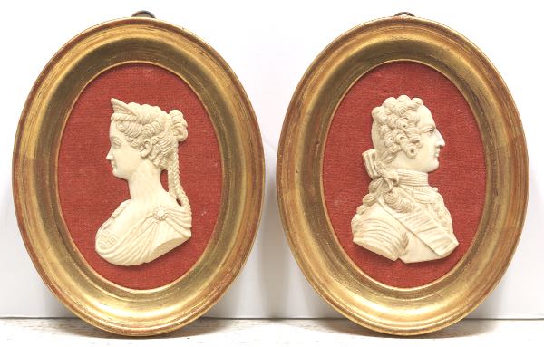 PAIR OF FRENCH MINIATURE PORTRAITS 2af1b0