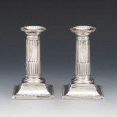 ENGLISH VICTORIAN PAIR OF STERLING NEOSLASSICAL