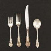 WALLACE STERLING SILVER TABLEWARE SERVICE