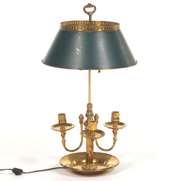 FRENCH BOUILLOTTE LAMP WITH GREEN 2affef