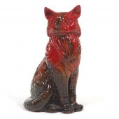 ROYAL DOULTON FLAMBE CAT 11 ¼ Flambe