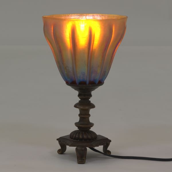 ART NOUVEAU BRONZE LAMP BASE STAMPED 2b0653
