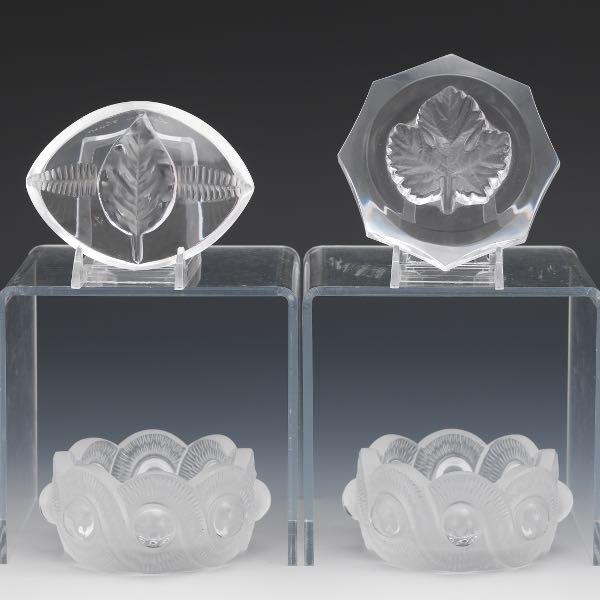 COLLECTION OF FOUR LALIQUE TABLE 2ae2e0