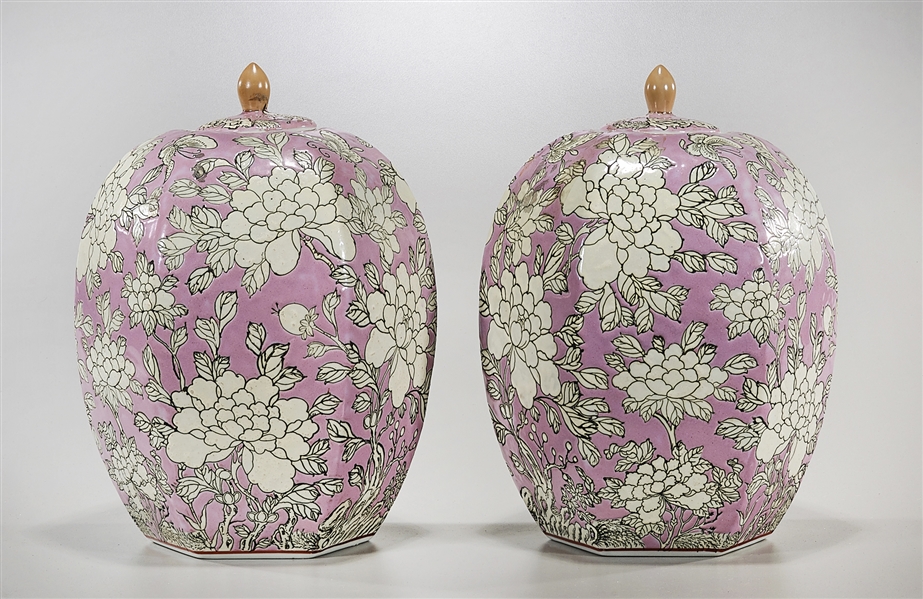 Pair of Chinese enameled ceramic 2ae3fd