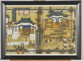 Korean painting on paper; depicting