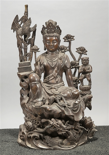 Chinese bronze sculpture of Guanyin  2ae849