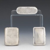 THREE ENGLISH STERLING AND 800 SILVER