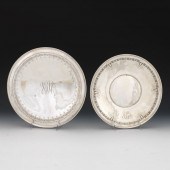 TWO STERLING SILVER DISHES, INCLUDED