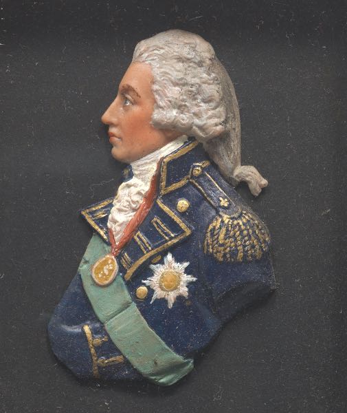 WAX PORTRAIT OF VICE ADMIRAL HORATIO 2aef67