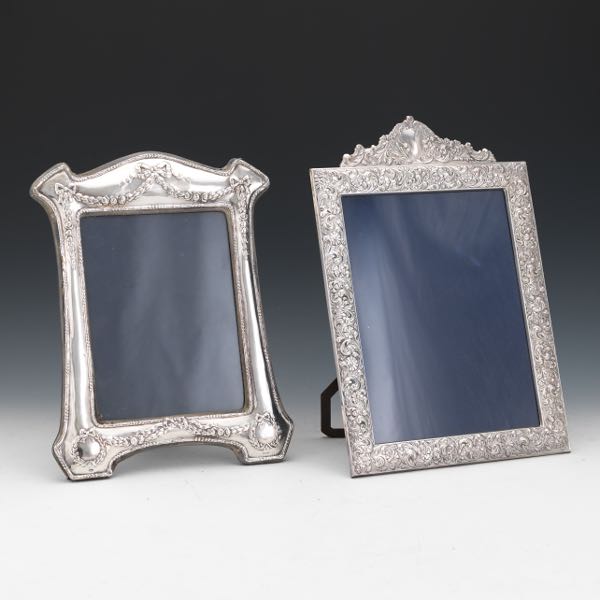 TWO STERLING SILVER PICTURE FRAMES 2b181d