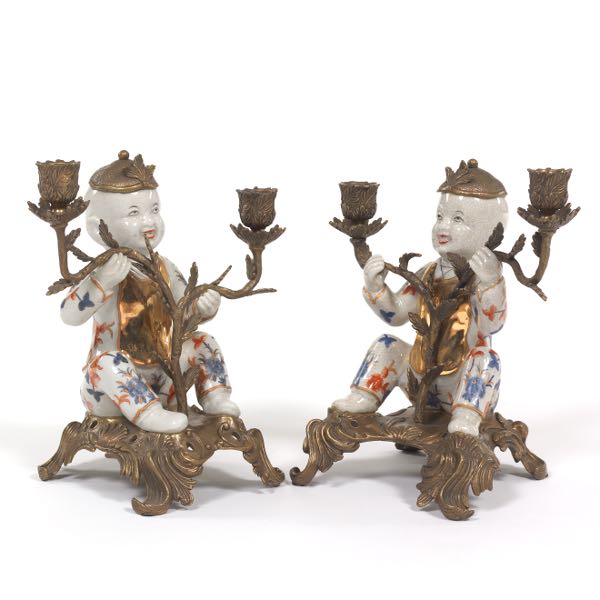 PAIR OF CHINOISERIE CRACKLED GLAZE 2b1883