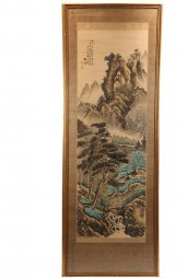 FRAMED CHINESE SCROLL PAINTING 2b1be8