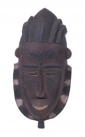 AFRICAN MASK CARVED WOOD Ivory 2b1d25