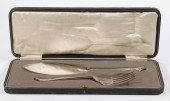 CASED (2 PC) SILVER-PLATE FISH SET (2)