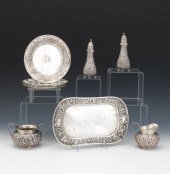 NINE STERLING SILVER PIECES BY GORHAM,