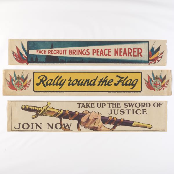 WWI BRITISH SMALL BANNER POSTERS 2b081f