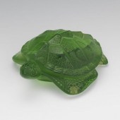LALIQUE FROSTED GLASS TURTLE 2 2b0c69