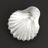 GEORGE III BUTTER SHELL DISH BY HENRY