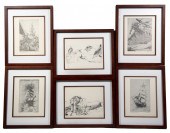 (SET OF 12) WHALING PRINTS, BY GEORGE