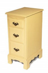 PAINTED THREE-DRAWER END TABLE Contemporary