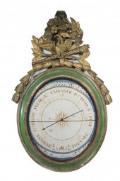 18TH C. FRENCH BAROMETER Louis XVI Carved