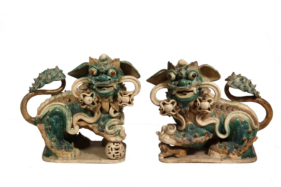 LARGE PR OF CHINESE FOO DOGS IN 2b4c9e