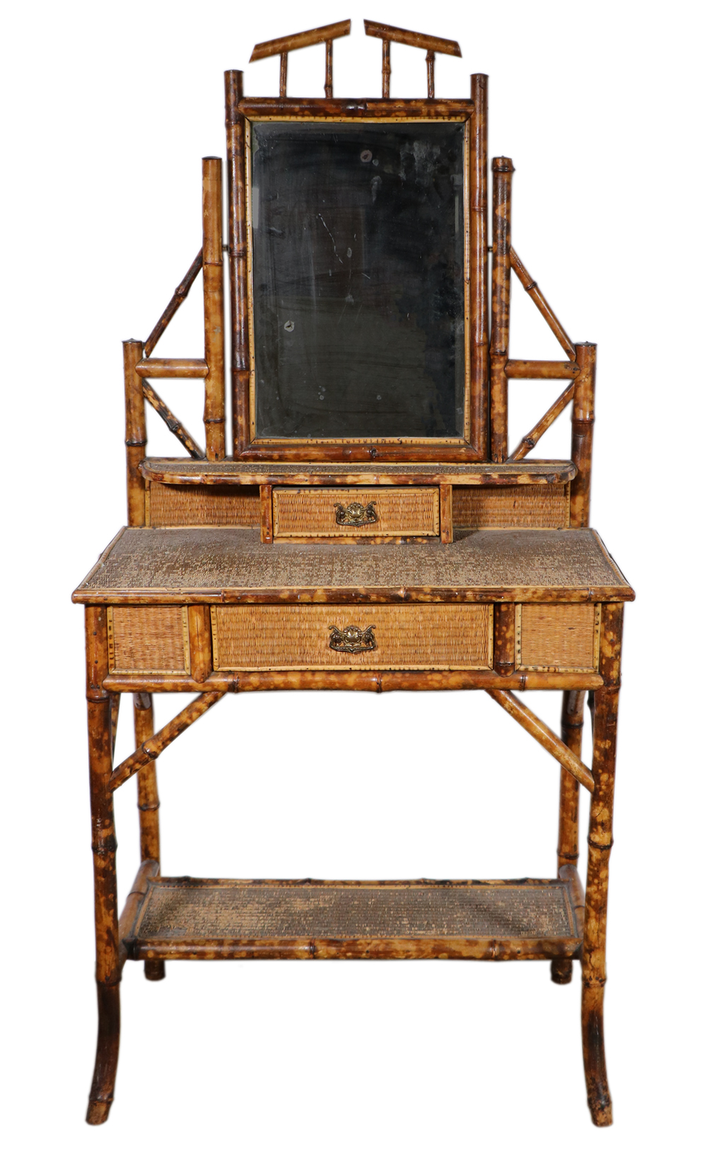 VICTORIAN BAMBOO DRESSING TABLE 2b5067