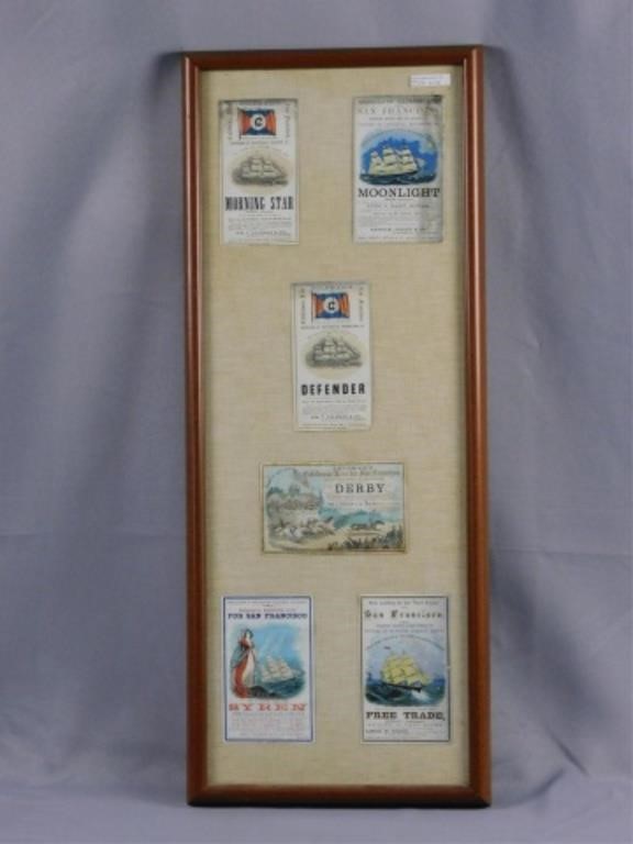  6 ADVERTISING TRADE CARDS LATE 2b3200