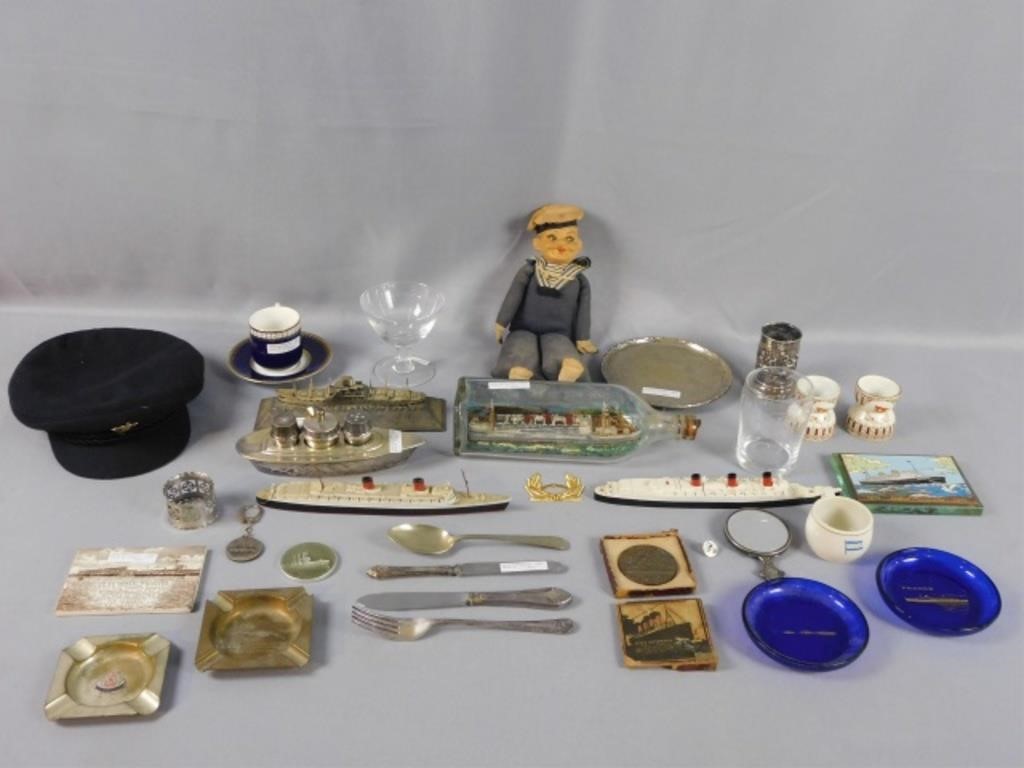 COLLECTION OF APPROXIMATELY 30 VINTAGE STEAMSHIPcollectible