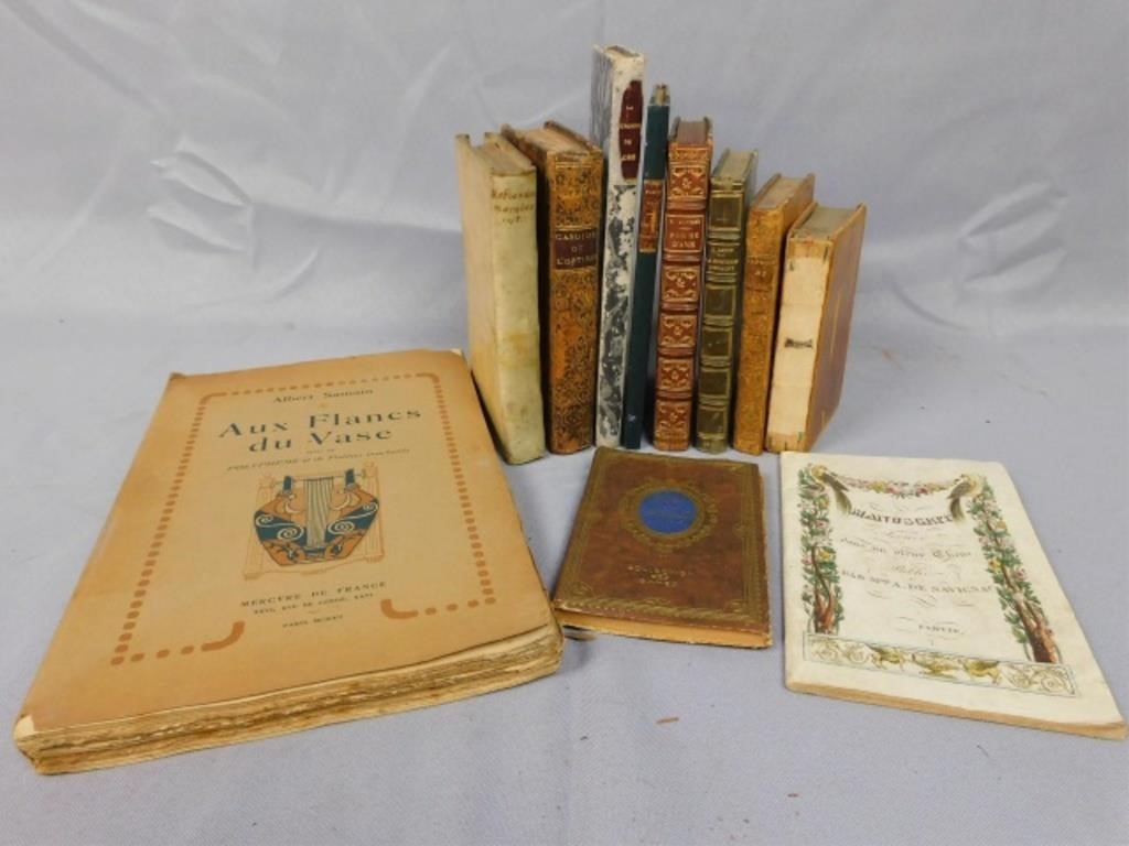  11 FRENCH BOOKS WITH DATES RANGING 2b3330