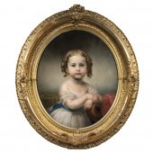 ANTEBELLUM OVAL PORTRAIT OF A YOUNG
